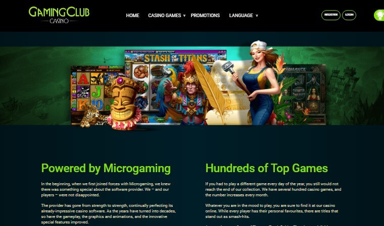 Gaming Club casino online games