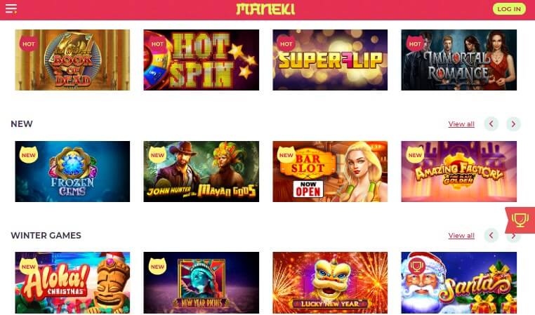 Maneki online casino slots