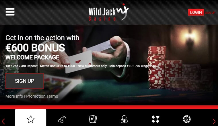 Wildjack Mobile Casino
