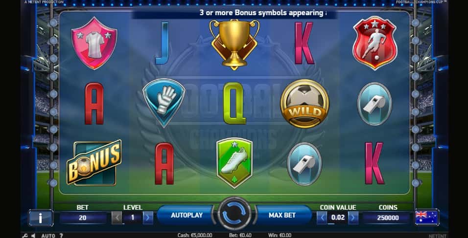 Football Champions Cup Online Pokie
