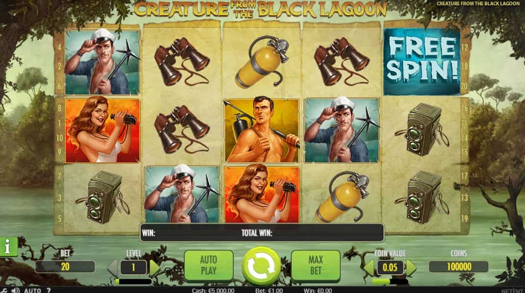 The Creature from the Black Lagoon Pokie NZ