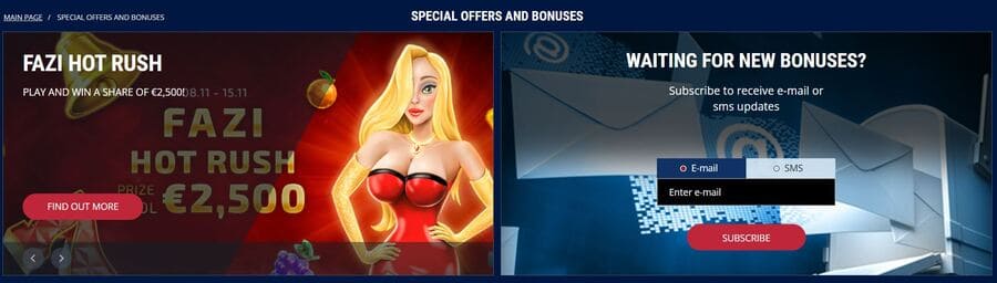 Casino Z Special Offers