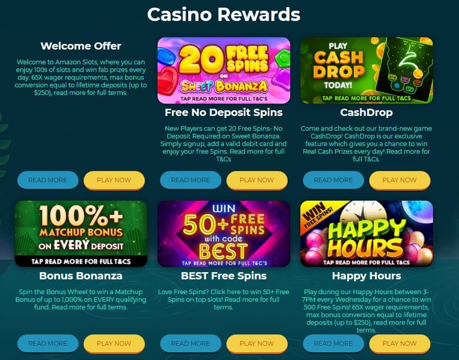 Amazon Slots Casino rewards