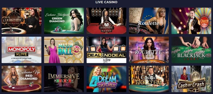 Genesis Casino Live Games