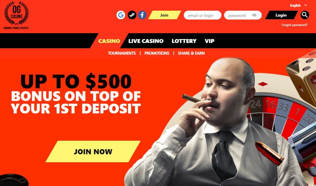 OG Casino Main Page