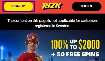 rizk casino signup