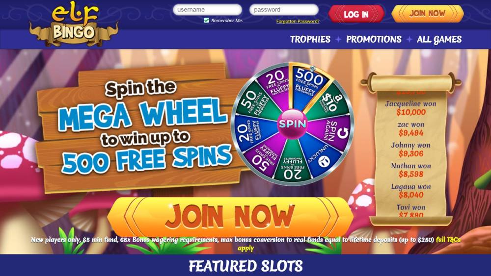 elf-bingo-casino-main-page