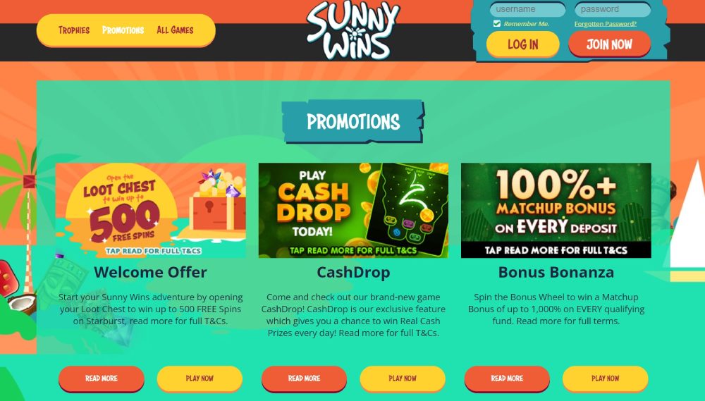 sunny-wins-casino-promotions