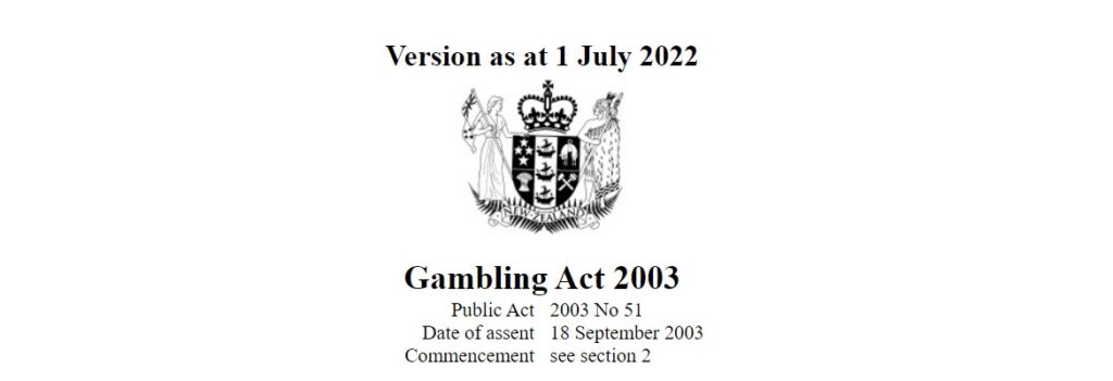 nz gambling act 2003